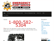 Tablet Screenshot of emergencyfleetservice.com